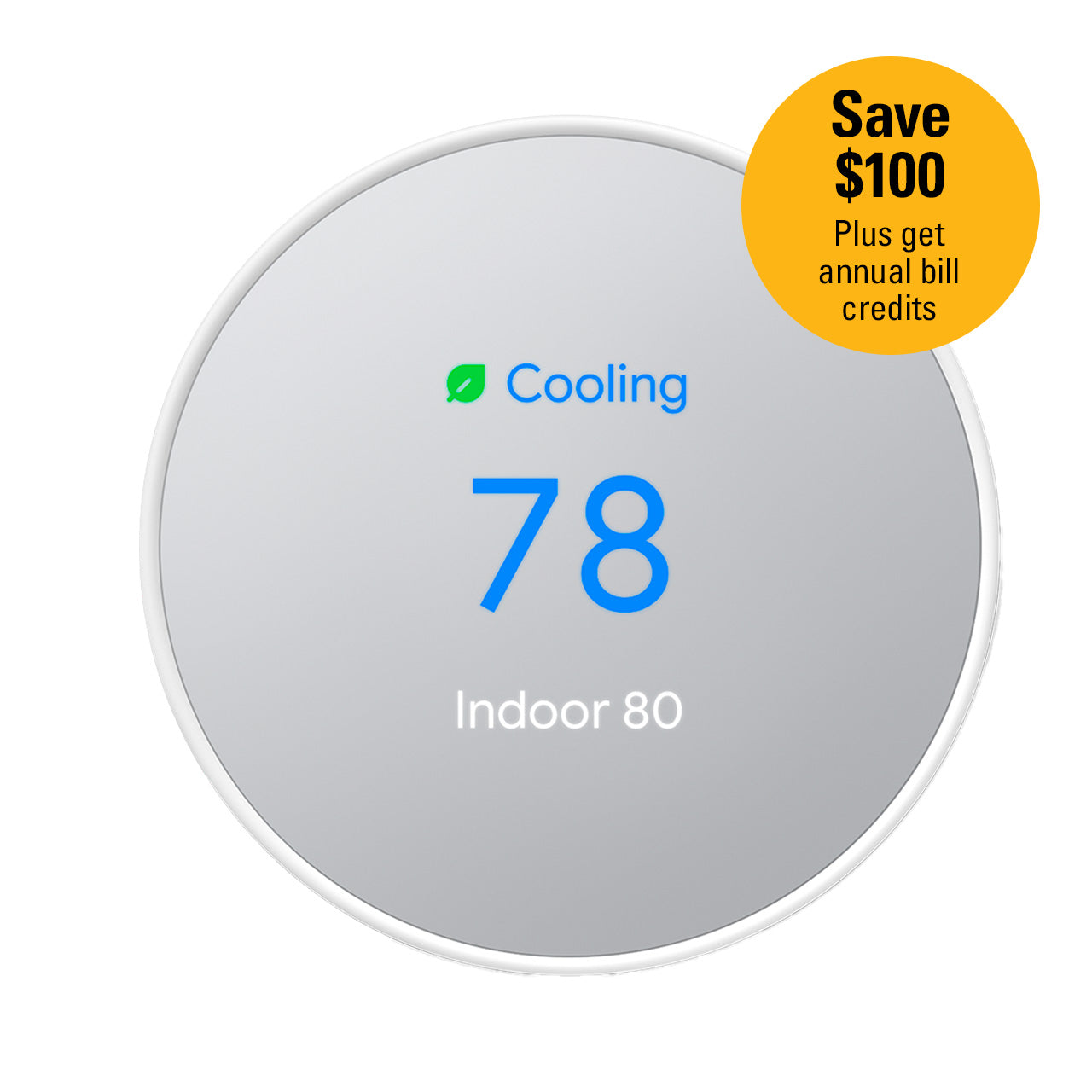 Google Nest Thermostat, Snow