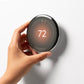 Google Nest Learning Thermostat (4th gen), Polished Silver