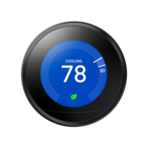 Google Nest Learning Thermostat, Mirror Black