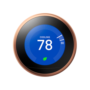 Google Nest Learning Thermostat, Copper